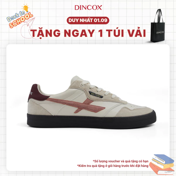 [NEW ARRIVAL] Giày Sneaker Nam Nữ DC48 BRICK SUNSET Dincox Shoes Đế Bằng - Da phối Suede Cao Cấp