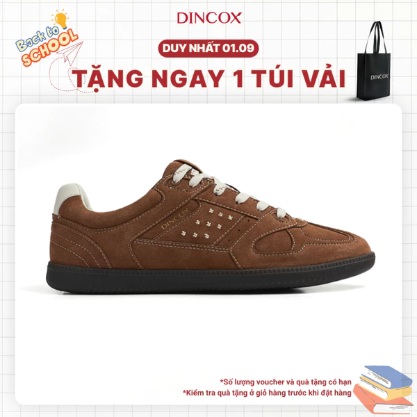 [NEW ARRIVAL] Giày Sneaker Nam Nữ Da Suede Cao Cấp Dincox Shoes DC50 RUSTY
