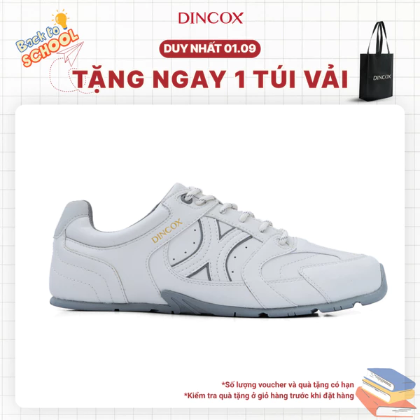 [NEW ARRIVAL] Giày Sneaker Nam Nữ Da Cao Cấp Dincox Shoes DC51 MOON ASH