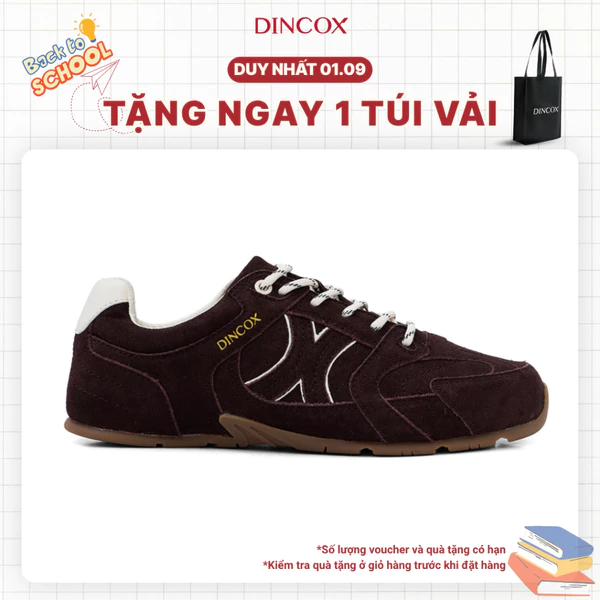[NEW ARRIVAL] Giày Sneaker Nam Da Suede Cao Cấp Dincox Shoes DC51 NUT BROWN