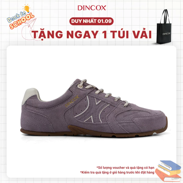 [NEW ARRIVAL] Giày Sneaker  Nữ Da Suede Cao Cấp Dincox Shoes DC51 VIOLET DUSK
