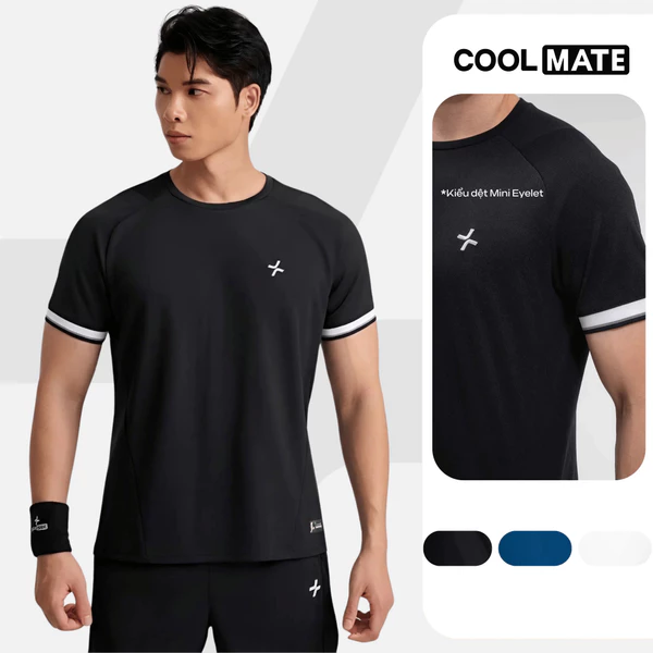Áo thun thể thao nam Pickleball DinkShot Essentials Nhanh khô Thoáng khí Thấm hút tốt Coolmate