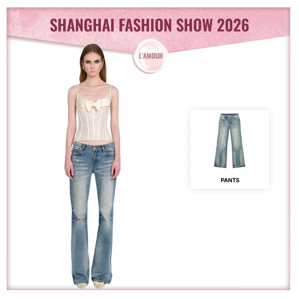 LSOUL Quần Jeans Nữ Ống Suông Rộng Cạp Thấp Tôn Dáng Trendy Ers Pants J26040831