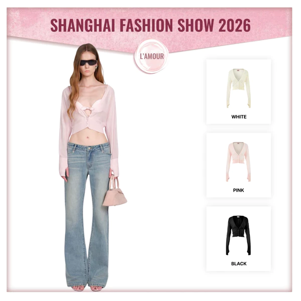 LSOUL Áo Cardigan Dệt Kim Tay Dài Form Croptop Mềm Mại Agne Cardigan A26052906