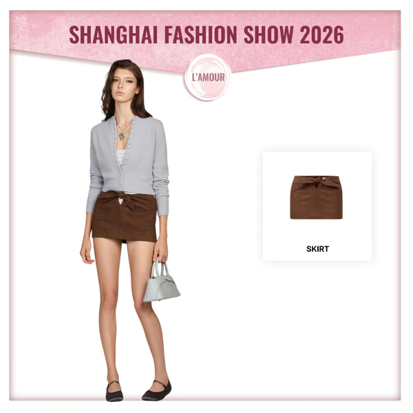 LSOUL - Fredie Skirt Chân Váy Mini Nữ Cạp Cao Thắt Nơ Cut-Out Ôm Dáng Y2K CV26070762