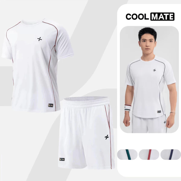 Set đồ thể thao nam Pickleball Essentials Áo Driveshot+ Quần Dinkshot Thoáng khí Thấm hút Coolmate