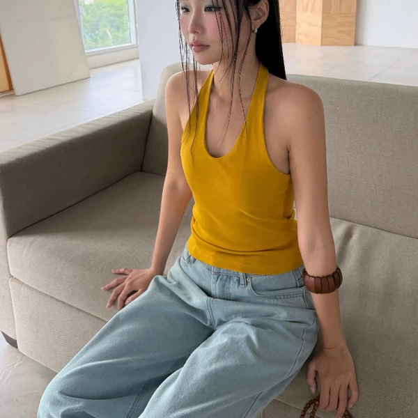 Áo yếm thun co giãn 𝐒𝐎𝐌𝐒 | 𝐑𝐢𝐧𝐚 𝐓𝐨𝐩