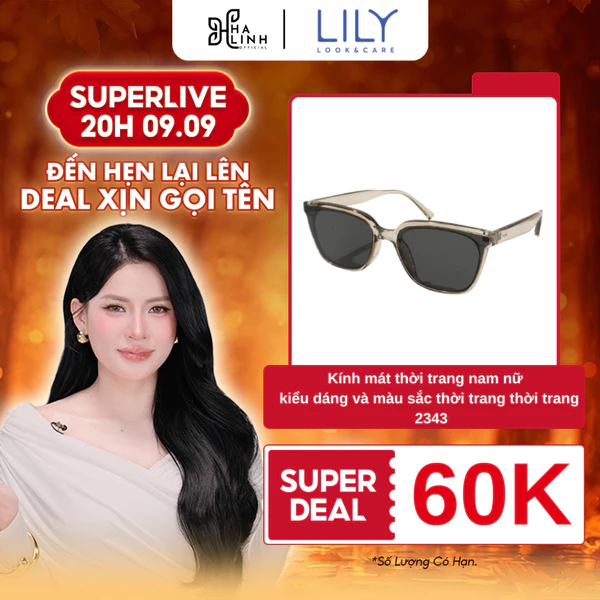 [SPD VHL x KÍNH MẮT LILY] Kính mát thời trang nam nữ chống UV400 kiểu dáng và màu sắc thời trang thời trang 2343ang 2343