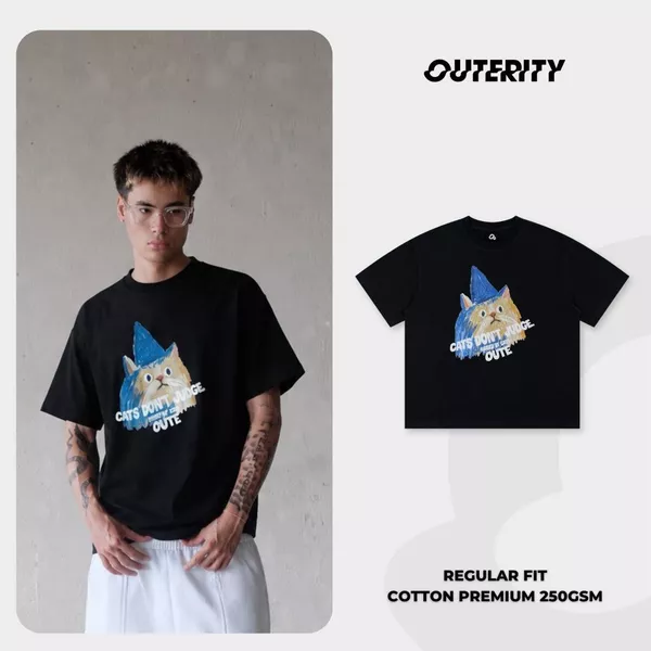 Áo Thun Form Regular Fit Outerity Judge Premium Cotton 250gsm Unisex Nam Nữ Localbrand