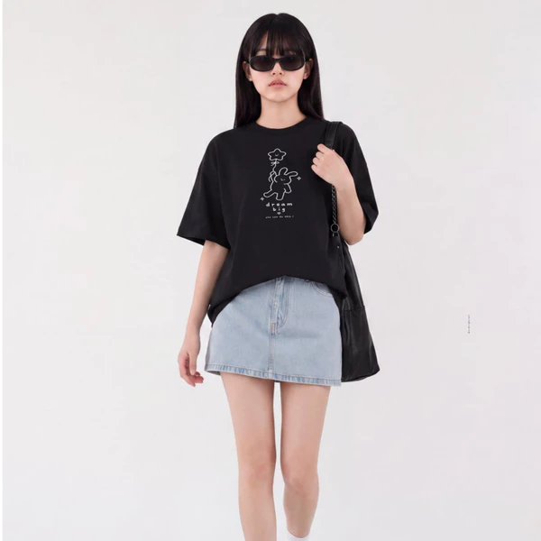 Áo thun Unisex Nam Nữ Trắng/ Đen Boxy Fit Form Rộng LIMEORANGE