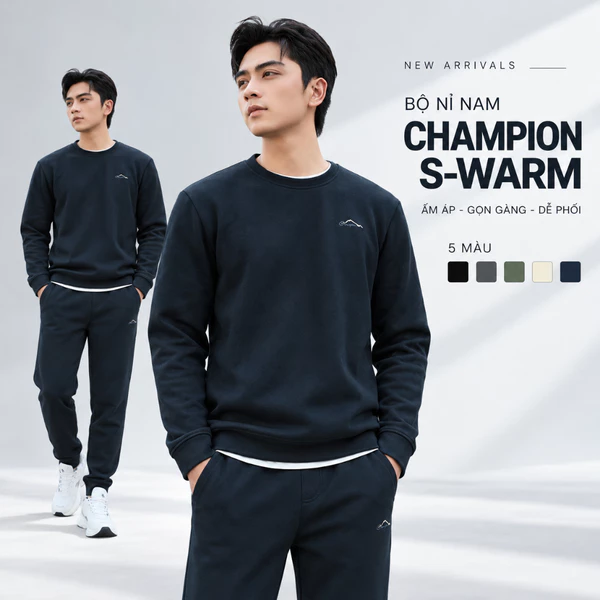 [GIÁ MỞ BÁN]Quần Áo Nỉ Nam 5S FASHION Thêu Tinh Tế, Thiết Kế Basic Dễ Mặc 01-MBNI25013