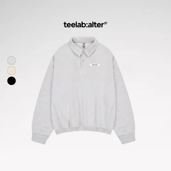Áo Nỉ Bông Teelab Alter Relaxed Fit Fleece Essentials FW26 Polo Sweatshirt HD144