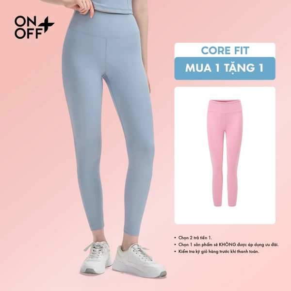 RE:ON CORE FIT | Quần legging cạp cao phom ôm sát cơ thể, hỗ trợ chuyển động linh hoạt ONOFF - 16BL26A532
