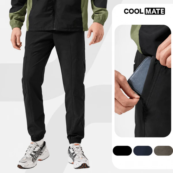 Quần dài thể thao nam Jogger UT đa năng, trượt nước, co giãn, độ bền cao - Coolmate