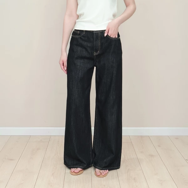 KIDO - Quần jean ống rộng chỉ nổi FRANKIE JEANS