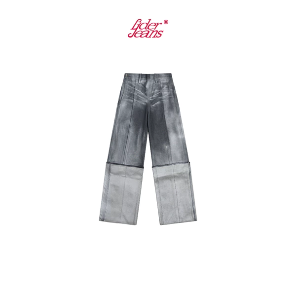 LIDER Jeans | Quần Jeans Washed Unisex Ống Lật LIDER ENIGMA METAL CUFFED JEANS