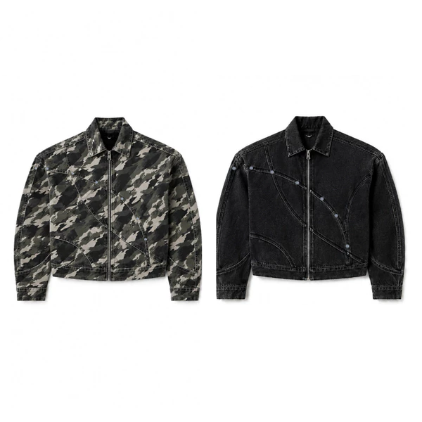 Áo RANVERBAE KAIHO RIVET Jacket CAMO/BLACK
