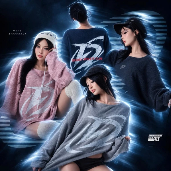Áo Thun Longsleeve WAFFLE thêu Degrey