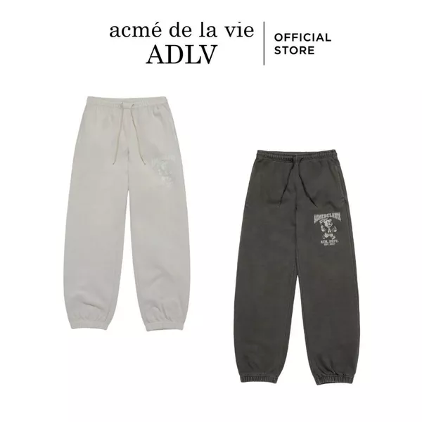 Quần Nỉ Jogger ADLV Football AC Bear Pigment màu Than chì/Xám nhạt - Hàng chính hãng