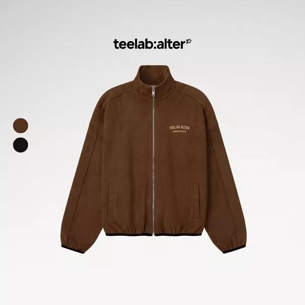 Áo Khoác Da Lộn Teelab Alter Relaxed Fit Suede Essentials Track Jacket AK149