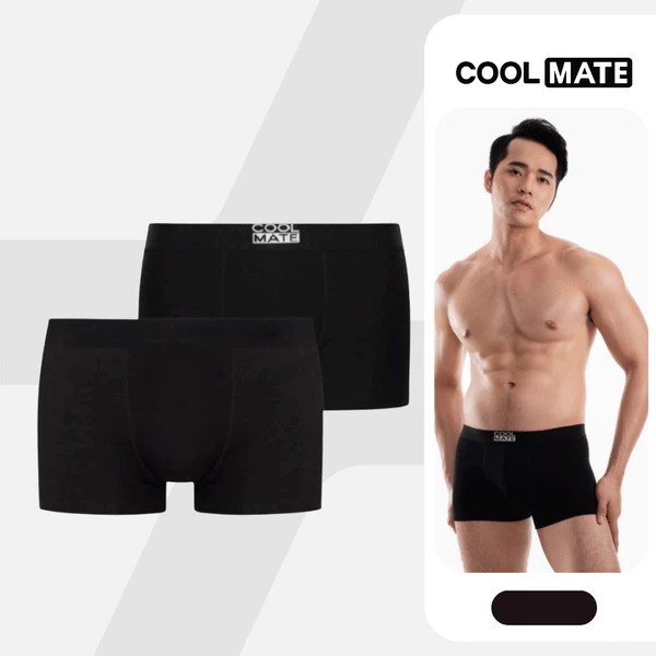 Combo 2 quần lót nam Trunk chất liệu Cotton và Bamboo kháng khuẩn Coolmate