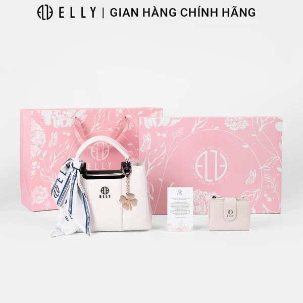 Bộ quà tặng 20/10 ELLY HTX369-2 túi xách ví charm cao cấp dành cho mẹ vợ người yêu cô giáo