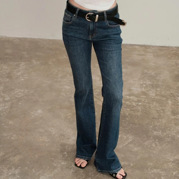 KIDO - Quần jean dài lưng thấp ống loe GRACE JEANS