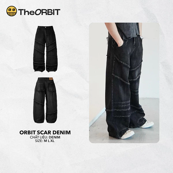 Quần Jeans Dài form "Loose Fit" ORBIT SCAR DENIM  - Local Brand Chính Hãng