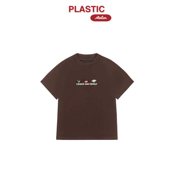 Áo thun babytee "Friend" vải cotton 250gsm cao cấp, ôm dáng chuẩn form fit dày dặn NAUFRIEND03