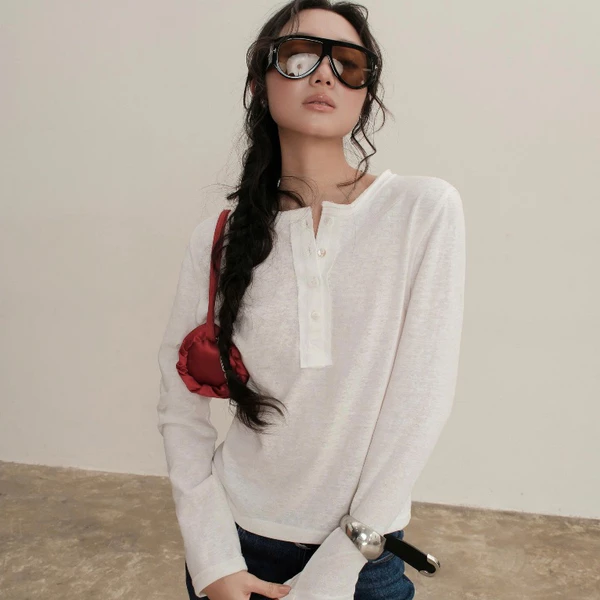KIDO - Áo thun cổ tròn tay dài ELLEN TOP