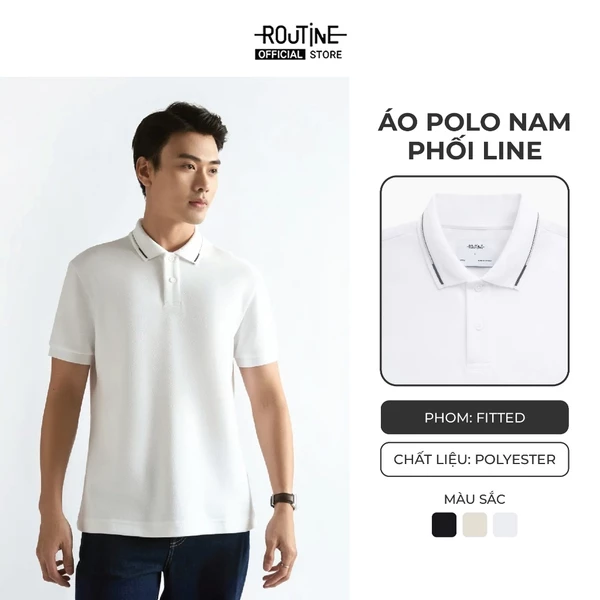 Áo Polo Tay Ngắn Phối Cổ Form Fitted - Routine 10F24POL029