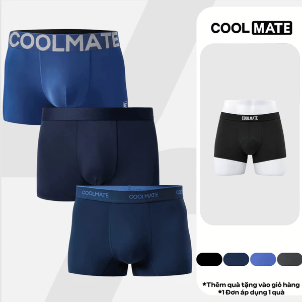 Combo 3 quần lót Excool siêu mát, thoáng khí, nhanh khô Coolmate