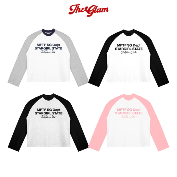 TheGlam CHÍNH HÃNG - Áo Thun Tay Dài "MFTF STARGIRL" Raglan UNISEX Chất thoáng mát Nam Nữ - 0904
