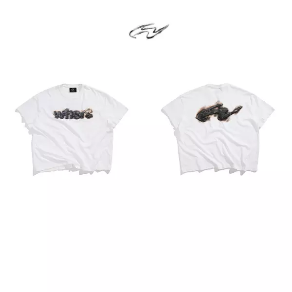 CHARRED TSHIRT - Áo thun cotton xược in trame thấm vải nam nữ Whose Studio