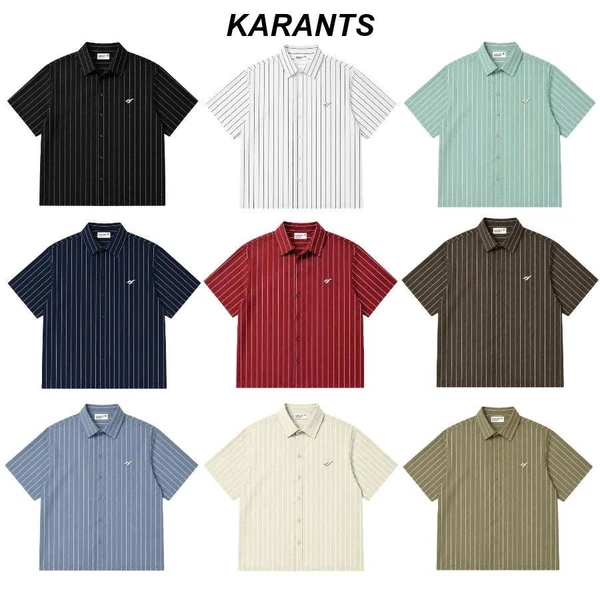 [ Restock Nhiều ] Karants Áo Sơ Mi Boxy Trơn Vải Satin Gắn Thanh Kim Loại Nam Nữ Unisex - KR262