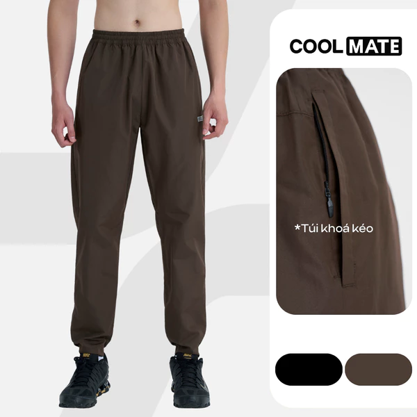 Quần dài Jogger thể thao nam Daily Wear trượt nước, chống UV, cản gió nhẹ thoáng mát Coolmate
