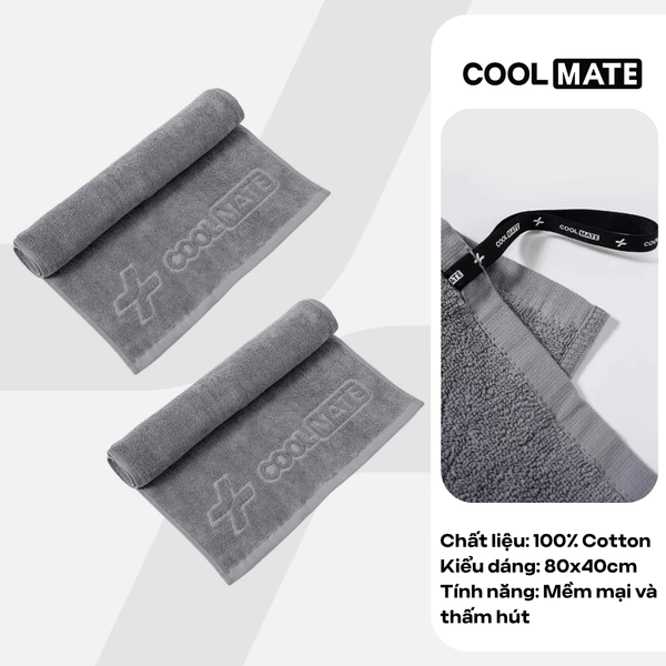 Combo Khăn đa năng mềm mại thấm hút, khăn tập gym, thể thao, Tennis, Pickleball Coolmate