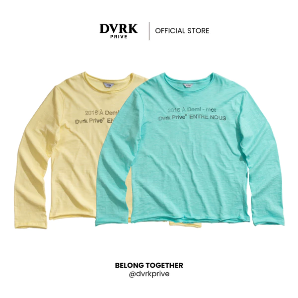 Áo Thun Nam Nữ Tay Dài Form Loose DVRK Privé À DEMI Vải Cotton Cao Cấp Thoáng Mát Local Brand