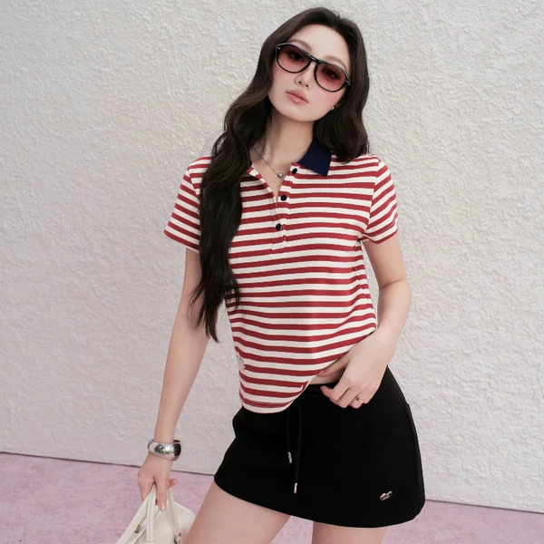 KIDO - Áo thun cổ polo tay ngắn NOMIE TOP
