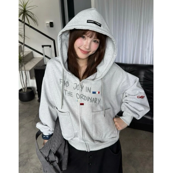 Áo Hoodie Zip JOY Cinder, Áo Local Brand Form Boxy Unisex Chất Vải Dày Đẹp