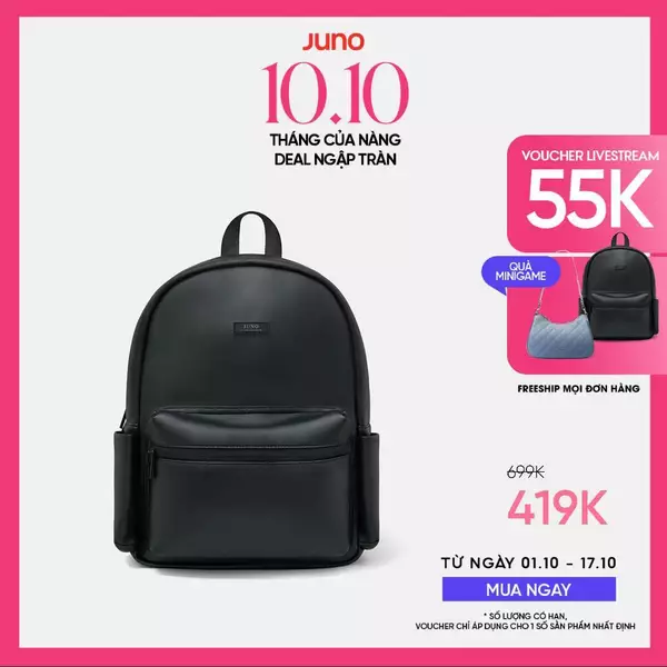 Balo Nữ Thời Trang JUNO Unisex Có Ngăn Đựng Laptop BL173