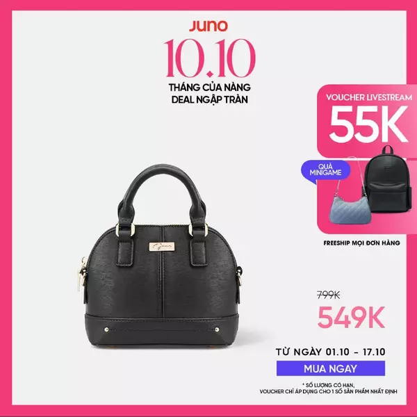Túi Xách Nữ Thời Trang JUNO Cỡ Nhỏ Top Handle Logo Chữ Kí TXN812