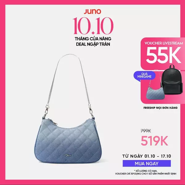 Túi Xách Nữ Thời Trang JUNO Cỡ Nhỏ Đeo Vai Phối Dây Xích TXN974