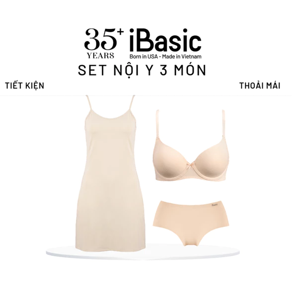 Set áo ngực, quần lót và đầm lót iBasic