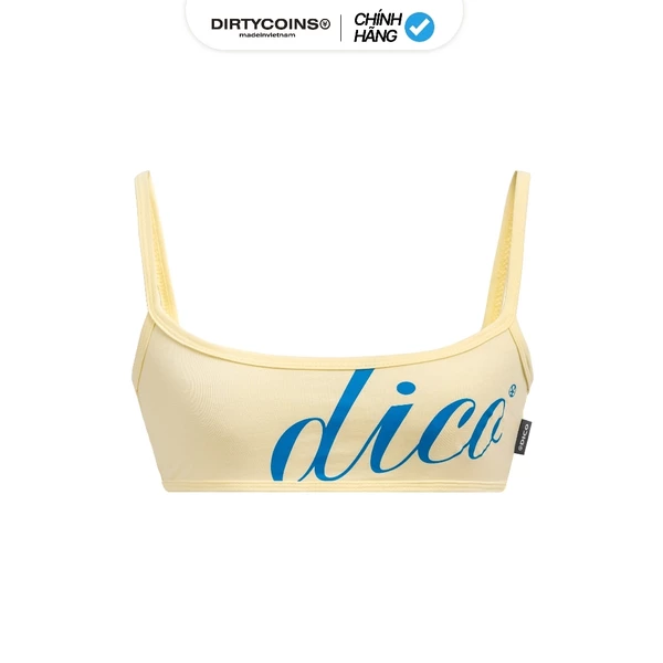Áo DirtyCoins Micro Crop Top DICO Script