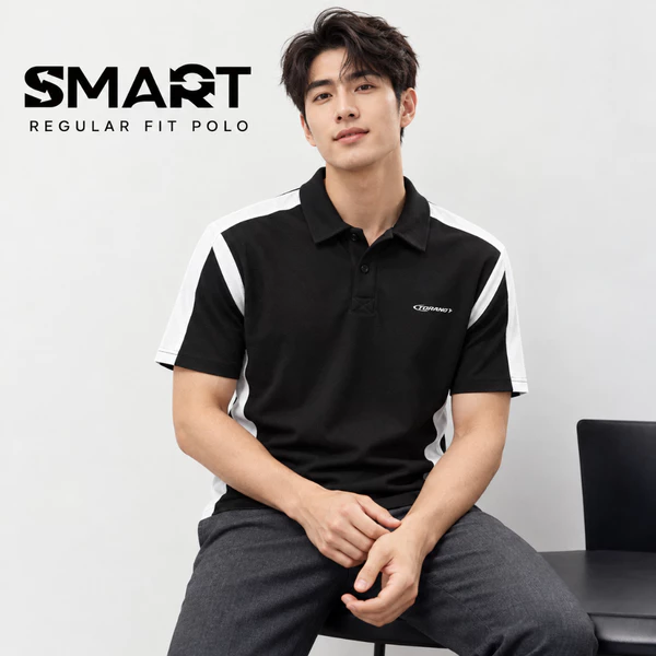 Áo Polo REGULAR FIT POLO TORANO can tay thêu logo ngực thoáng mát, giữ form chuẩn regular FSTP075