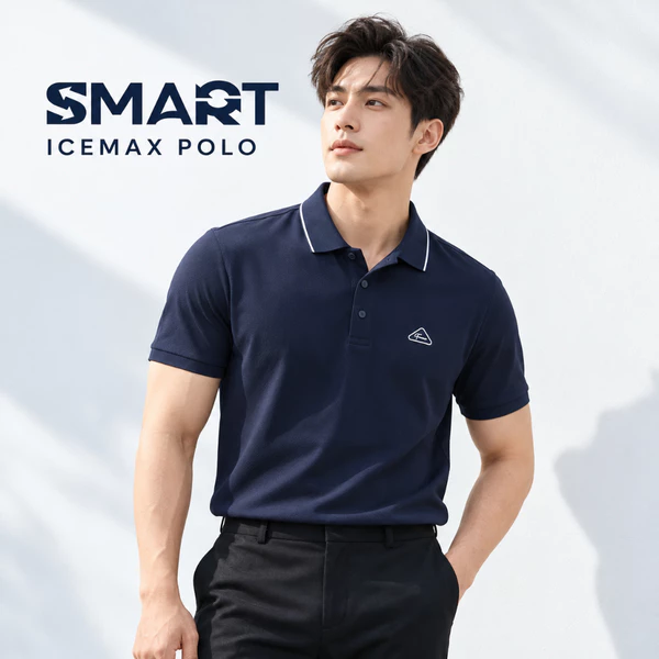 Áo Polo Nam ICEMAX POLO TORANO Trơn Kẻ Logo Ngực Phong Cách Nam Tính GSTP846