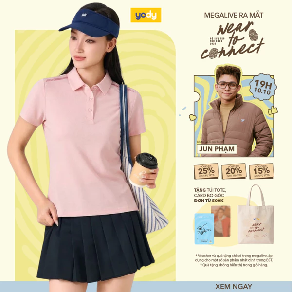 Áo Polo Nữ Yody Thể Thao Siêu Nhẹ Thoáng Khí WAPO26A050