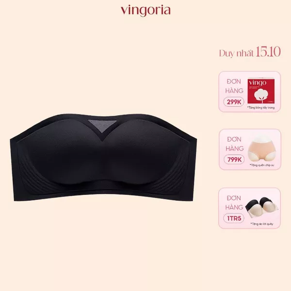 Áo quây nâng ngực không dây chống tuột 3D VINGO/VINGORIA bản lưng to mặc với áo hai dây áo trễ vai S384