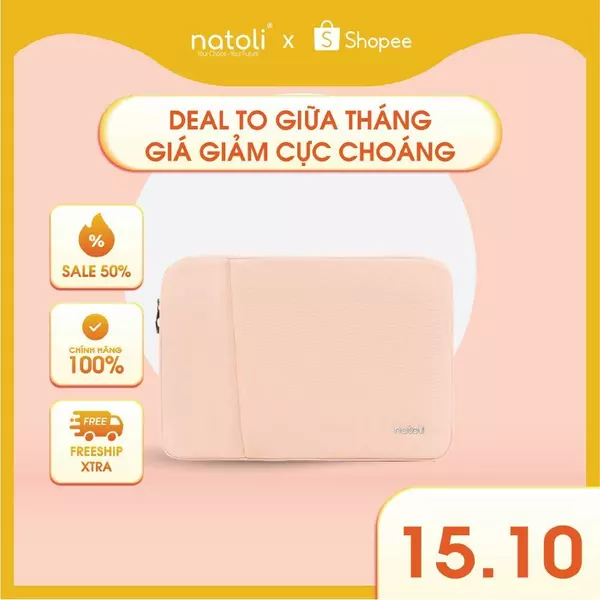 Túi bảo vệ laptop thương hiệu NATOLI đủ size dày dặn kháng nước BST Eager Laptop Bag T7